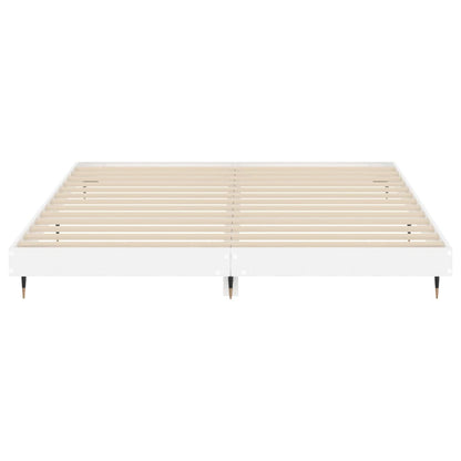 Berkfield Bed Frame High Gloss White 120x200 cm Engineered Wood