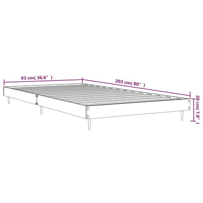 Berkfield Bed Frame Black 90x200 cm Engineered Wood