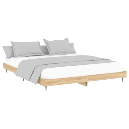 Berkfield Bed Frame Sonoma Oak 140x200 cm Engineered Wood