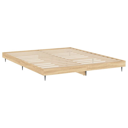 Berkfield Bed Frame Sonoma Oak 140x200 cm Engineered Wood