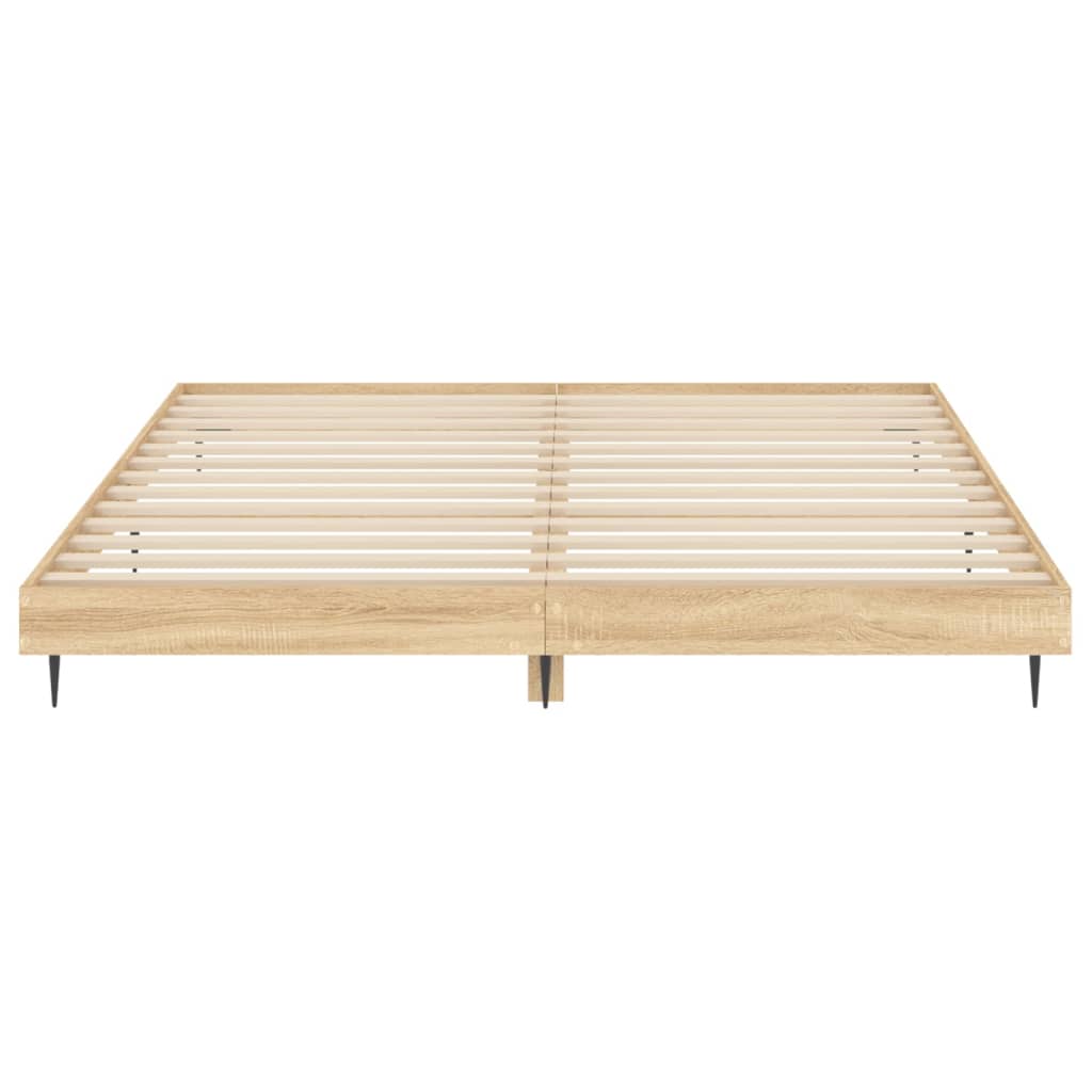 Berkfield Bed Frame Sonoma Oak 140x200 cm Engineered Wood