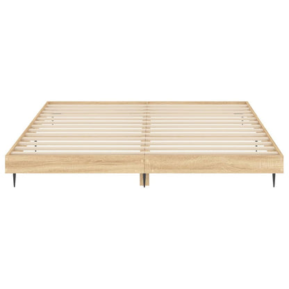 Berkfield Bed Frame Sonoma Oak 140x200 cm Engineered Wood