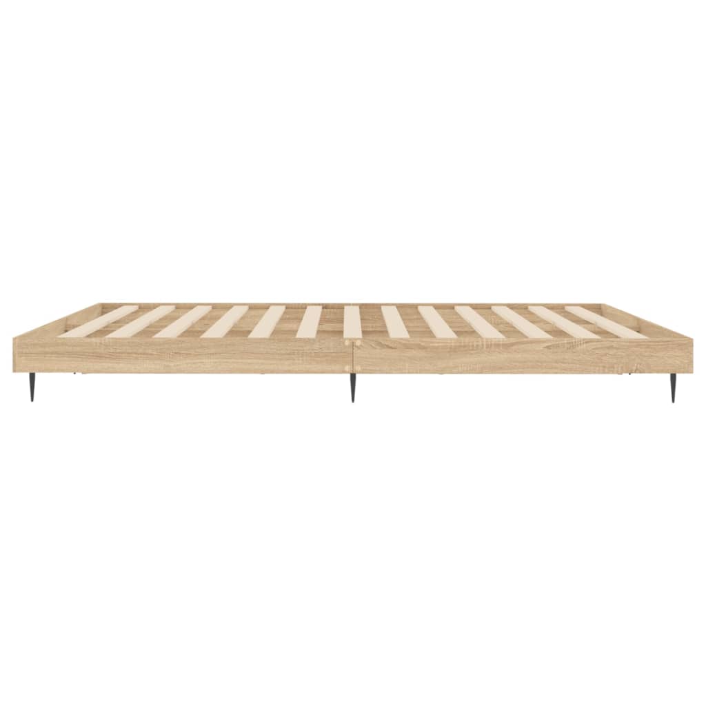 Berkfield Bed Frame Sonoma Oak 140x200 cm Engineered Wood