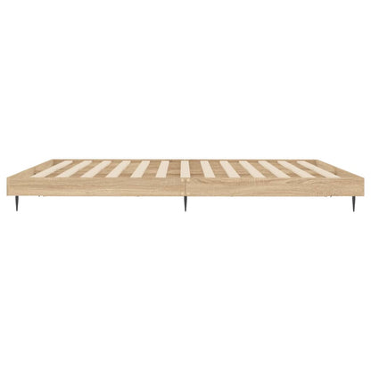 Berkfield Bed Frame Sonoma Oak 140x200 cm Engineered Wood