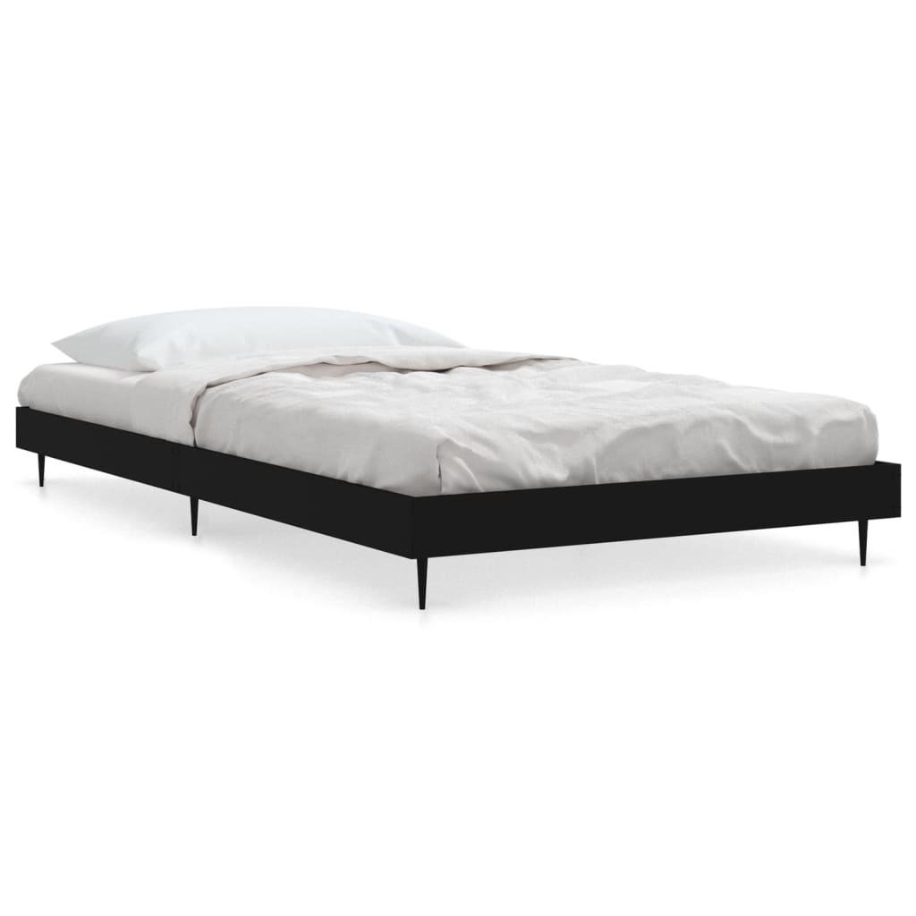 Berkfield Bed Frame Black 100x200 cm Engineered Wood