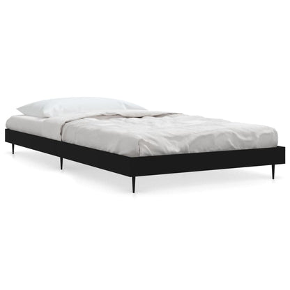 Berkfield Bed Frame Black 100x200 cm Engineered Wood