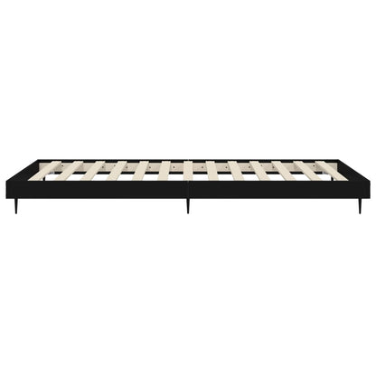 Berkfield Bed Frame Black 75x190 cm 2FT6 Small Single Engineered Wood