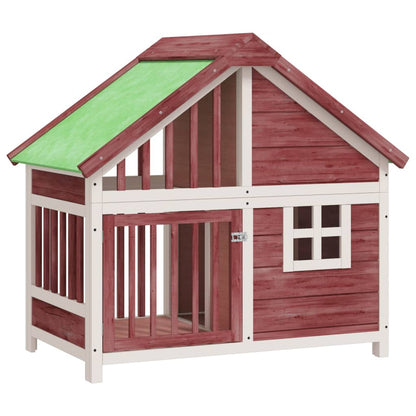 Berkfield Dog Kennel Mocha 96x60.5x87 cm Solid Wood Pine