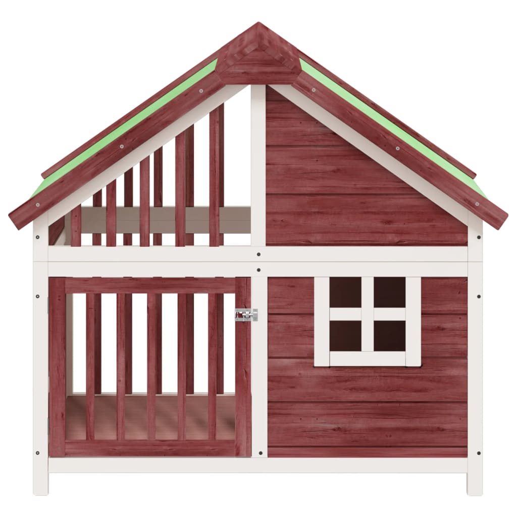 Berkfield Dog Kennel Mocha 96x60.5x87 cm Solid Wood Pine