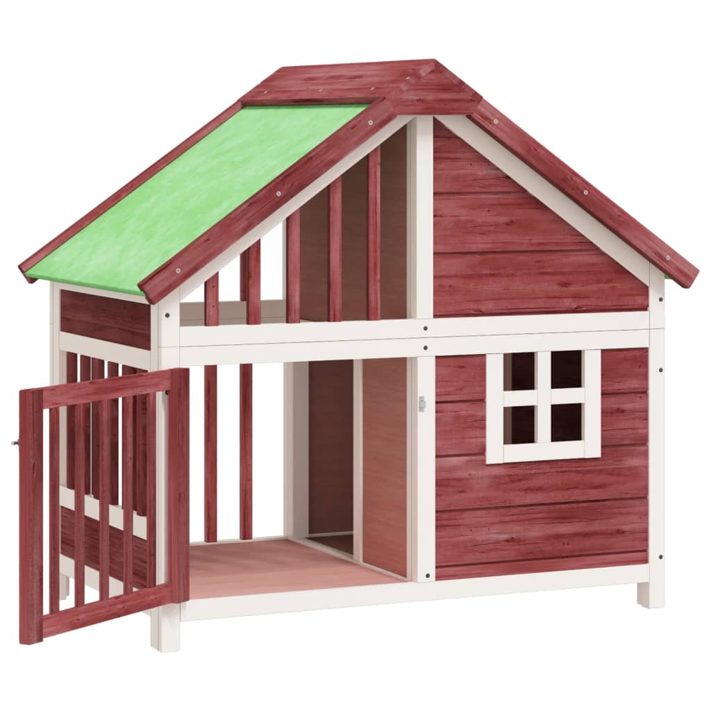 Berkfield Dog Kennel Mocha 96x60.5x87 cm Solid Wood Pine