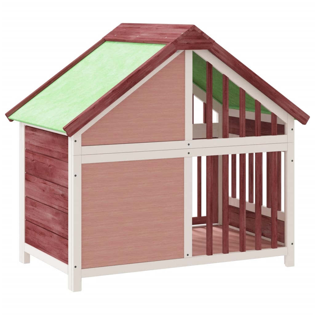 Berkfield Dog Kennel Mocha 96x60.5x87 cm Solid Wood Pine