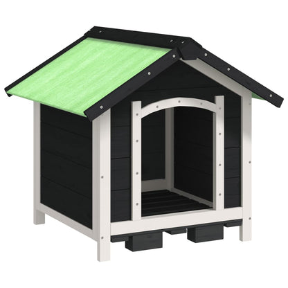 Berkfield Dog Kennel Grey 65x65x61.5 cm Solid Wood Pine