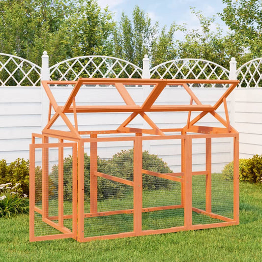 Berkfield Run Box Brown 141x94x104 cm Solid Wood Pine