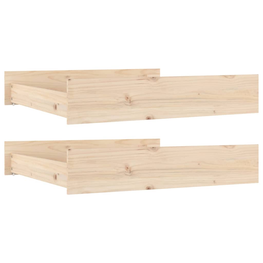 Berkfield Bed Drawers 2 pcs Solid Wood Pine