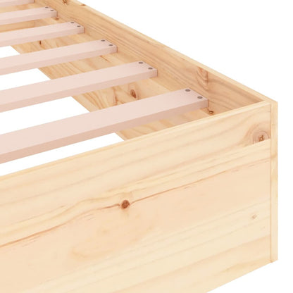 Berkfield Bed Frame Solid Wood 200x200 cm
