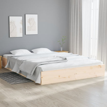 Berkfield Bed Frame Solid Wood 200x200 cm