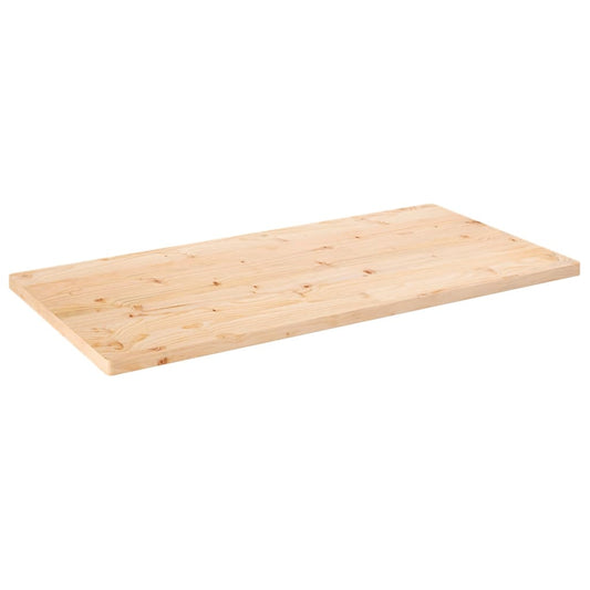 Berkfield Table Top 100x60x2.5 cm Solid Wood Pine Rectangular