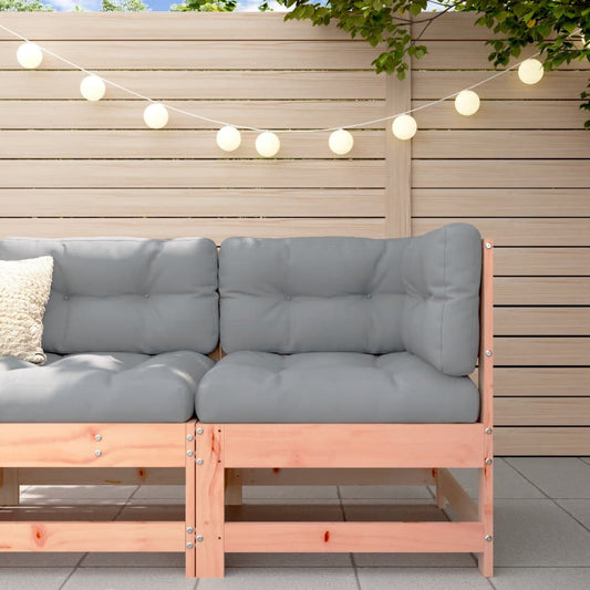 Berkfield Corner Sofa with Cushions Solid Wood Douglas