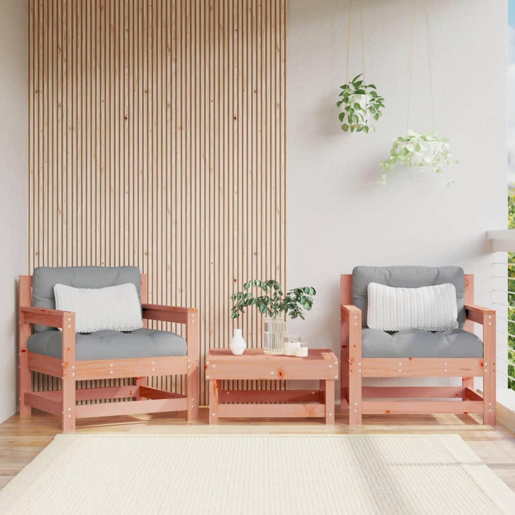 Berkfield Garden Chairs with Cushions 2 pcs Solid Wood Douglas