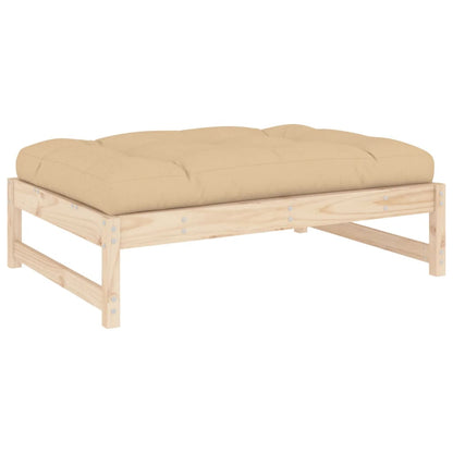 Berkfield Garden Footstool 120x80 cm Solid Wood Pine