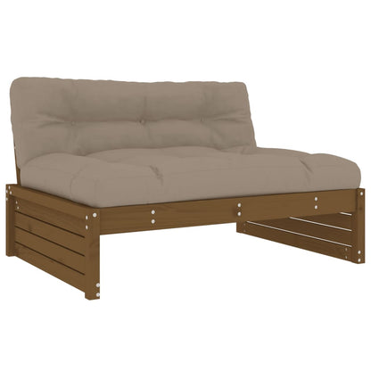 Berkfield Middle Sofa Honey Brown 120x80 cm Solid Wood Pine