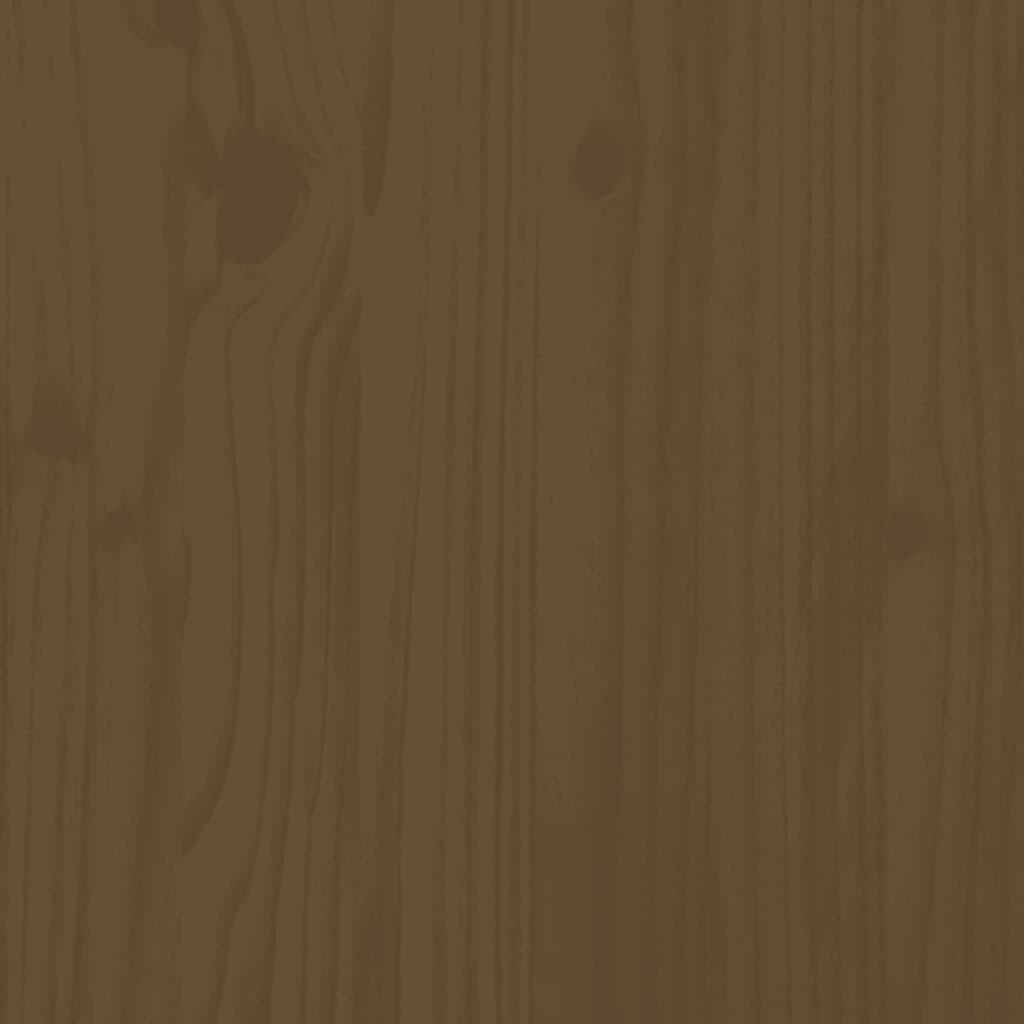 Berkfield Middle Sofa Honey Brown 120x80 cm Solid Wood Pine