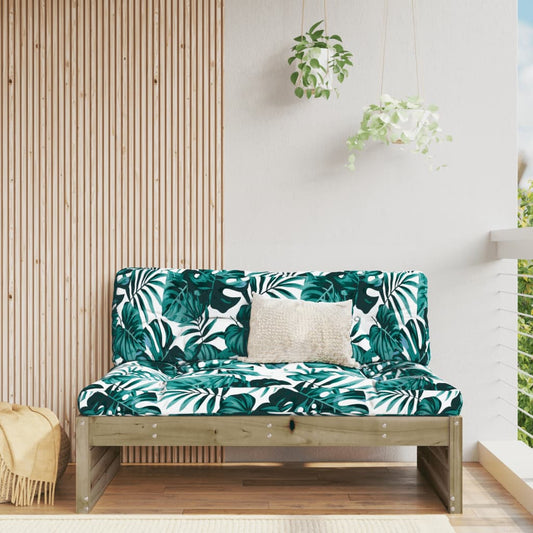 Berkfield Middle Sofa 120x80 cm Impregnated Wood Pine