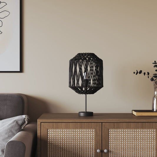 Berkfield Lamp Shade Black �_�”�_23x28 cm Iron and Paper