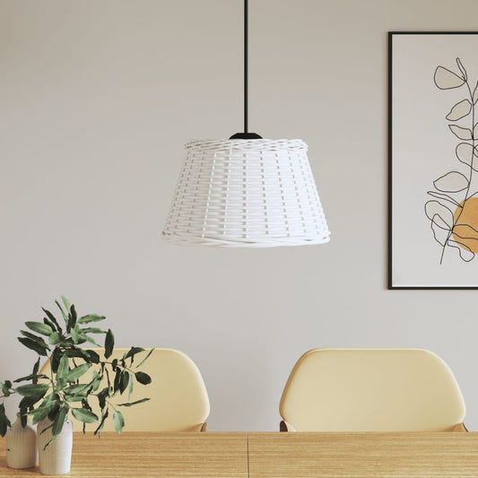 Berkfield Ceiling Lamp Shade White �_�”�_50x30 cm Wicker