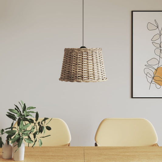 Berkfield Ceiling Lamp Shade Brown �_�”�_40x26 cm Wicker