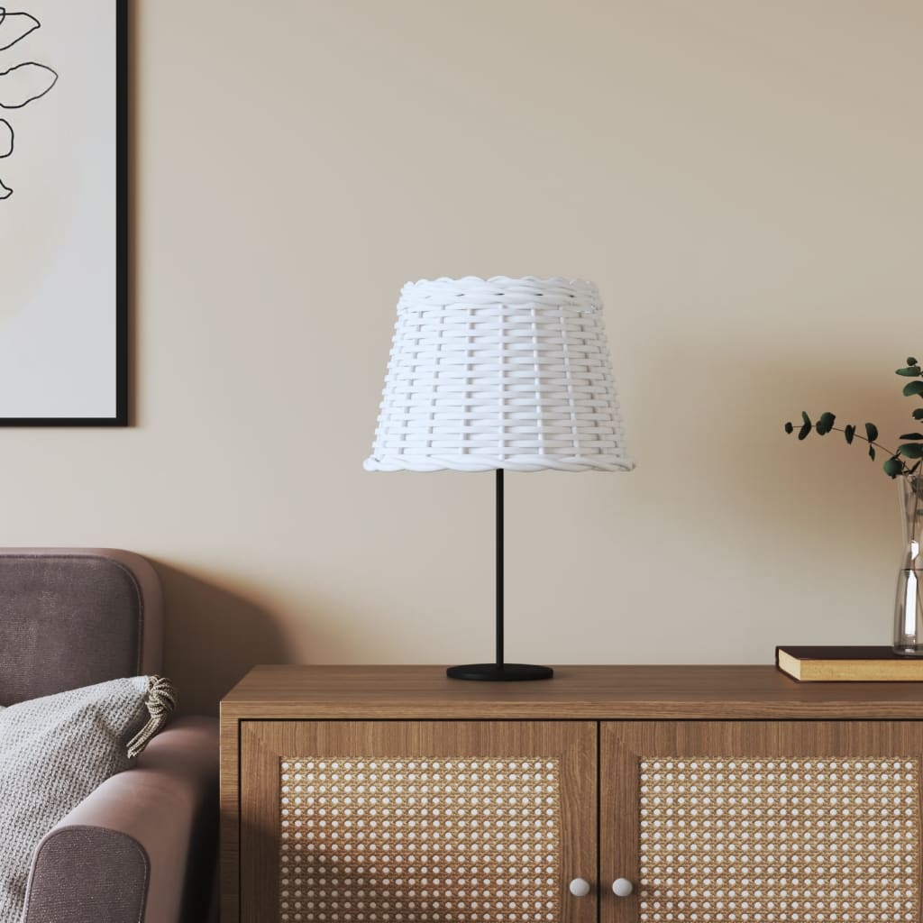 Berkfield Lamp Shade White �_�”�_30x20 cm Wicker