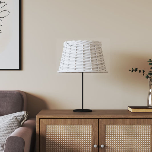 Berkfield Lamp Shade White �_�”�_38x23 cm Wicker