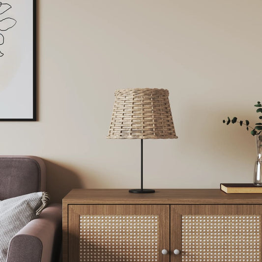 Berkfield Lamp Shade Brown �_�”�_25x17 cm Wicker
