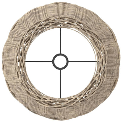 Berkfield Lamp Shade Brown �_�”�_50x30 cm Wicker