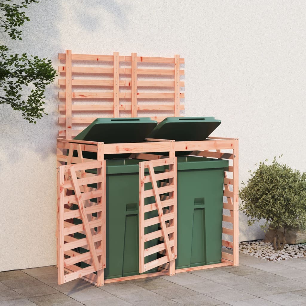 Berkfield Double Wheelie Bin Storage Solid Wood Douglas