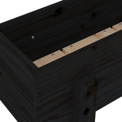 Berkfield Garden Raised Bed Black 101x30x38 cm Solid Wood Pine