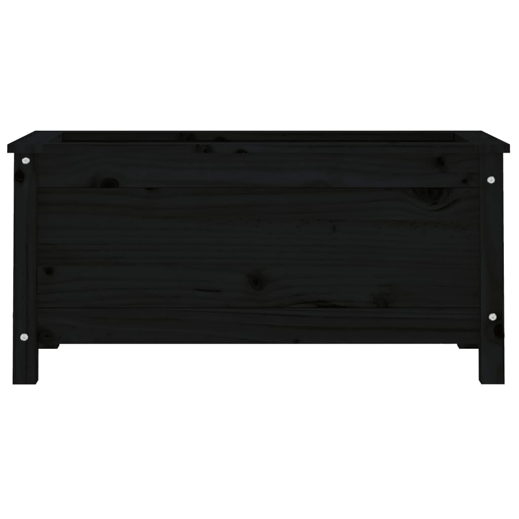 Berkfield Garden Planter Black 82.5x40x39 cm Solid Wood Pine