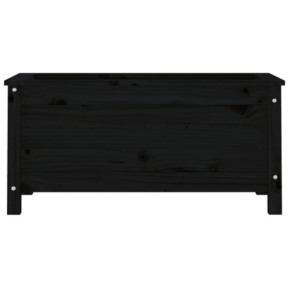 Berkfield Garden Planter Black 82.5x40x39 cm Solid Wood Pine
