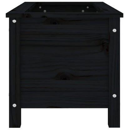 Berkfield Garden Planter Black 82.5x40x39 cm Solid Wood Pine