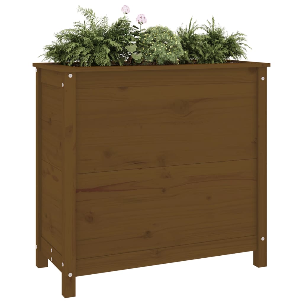 Berkfield Garden Planter Honey Brown 82.5x40x78 cm Solid Wood Pine