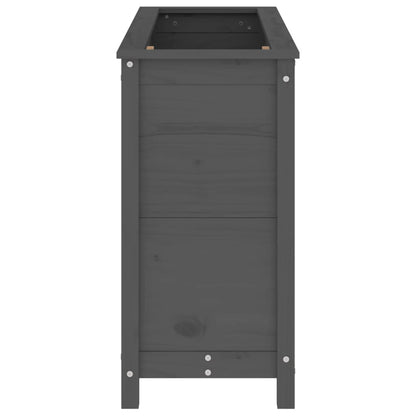 Berkfield Garden Raised Bed Grey 119.5x40x78 cm Solid Wood Pine