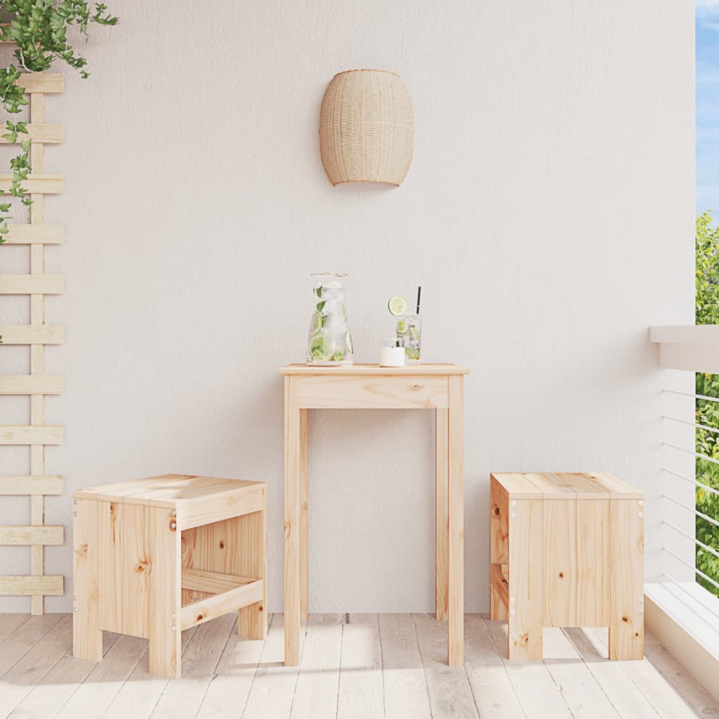 Berkfield Garden Stools 2 pcs 40x36x45 cm Solid Wood Pine