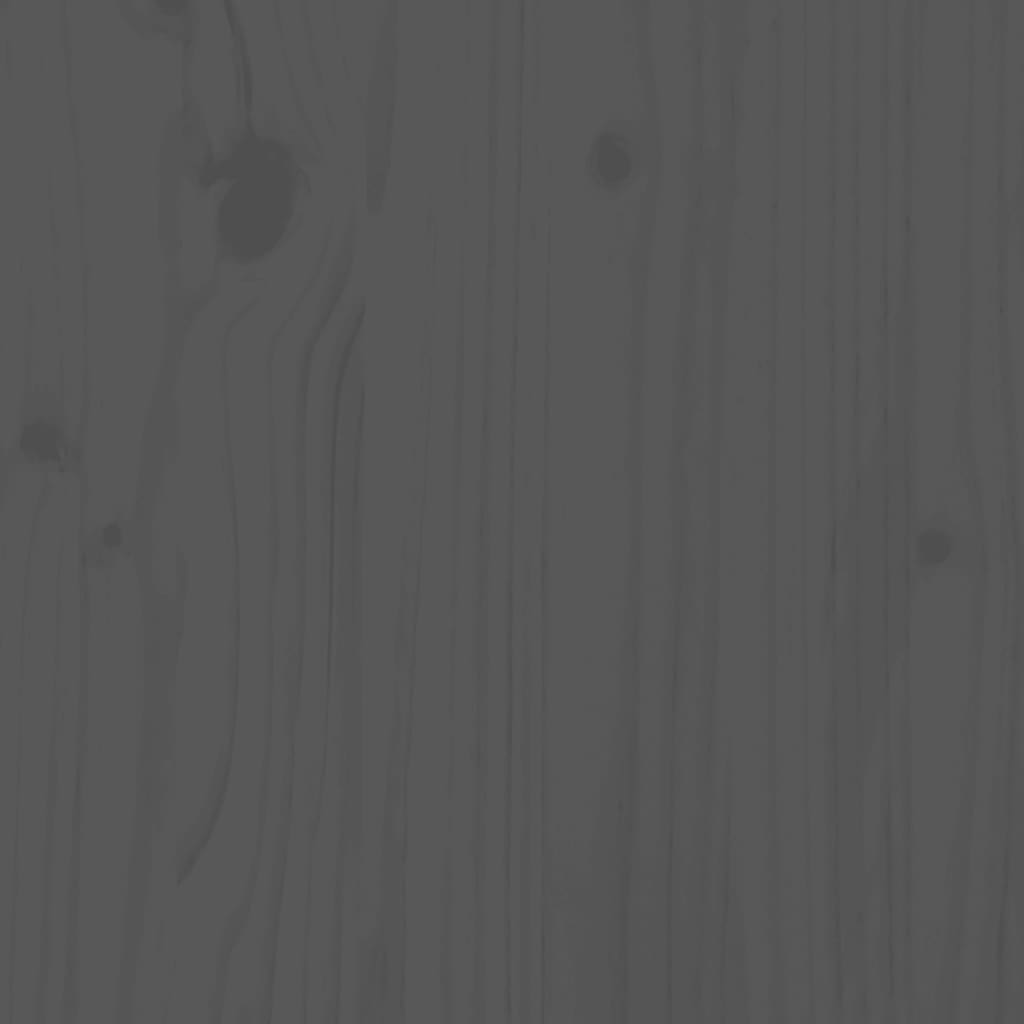 Berkfield Bar Stools 2 pcs Grey 40x42x120 cm Solid Wood Pine