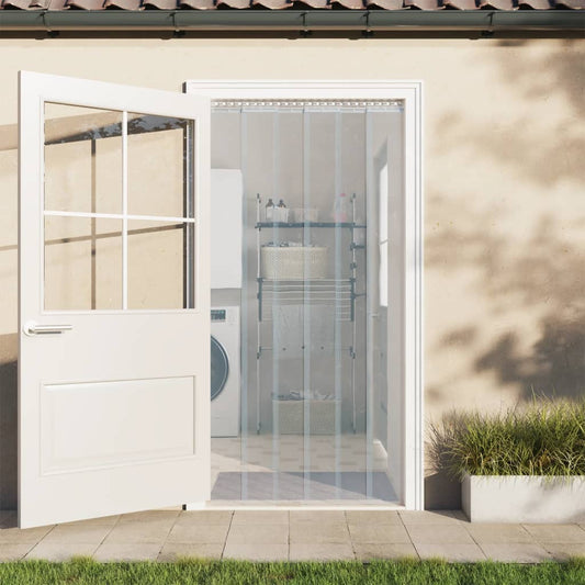 Berkfield Door Curtain Transparent 200 mmx1.6 mm 10 m PVC