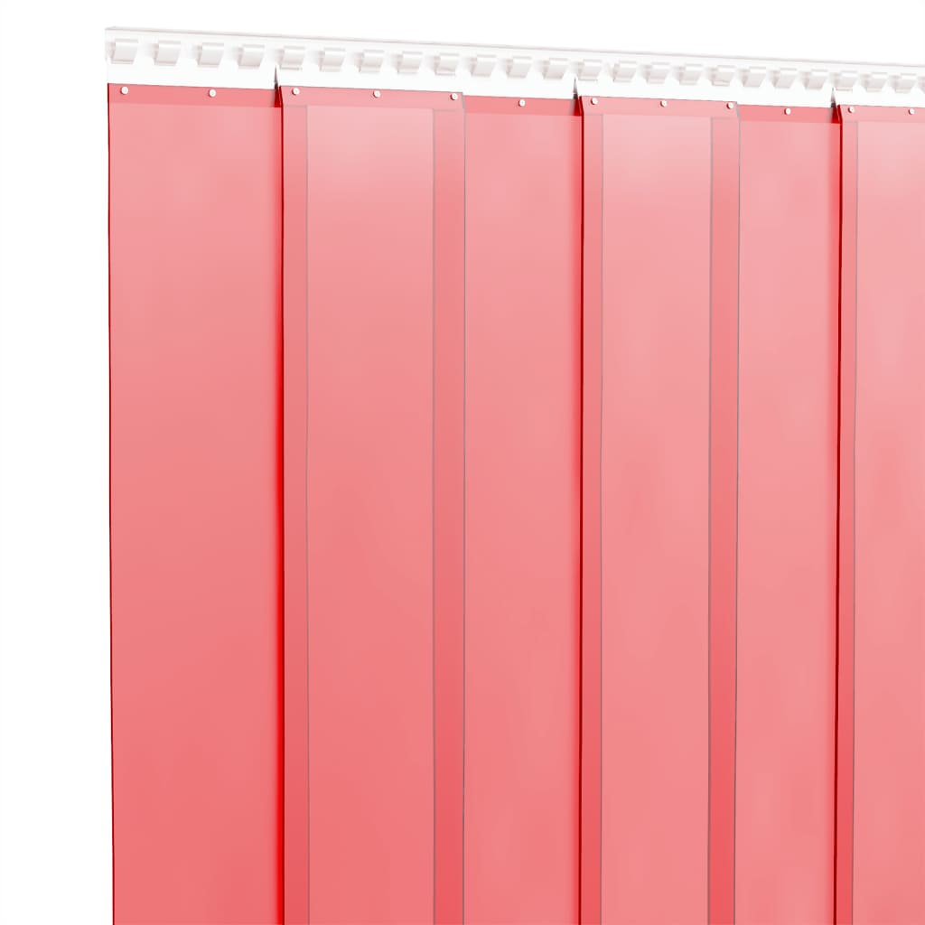 Berkfield Door Curtain Red 200 mmx1.6 mm 10 m PVC