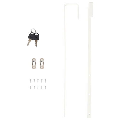 Berkfield Mirror Jewellery Cabinet with LED Lights Wall Mounted White