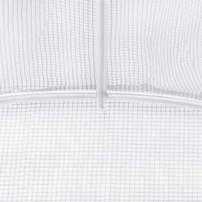 Berkfield Greenhouse with Steel Frame White 6 m�__ 3x2x2 m
