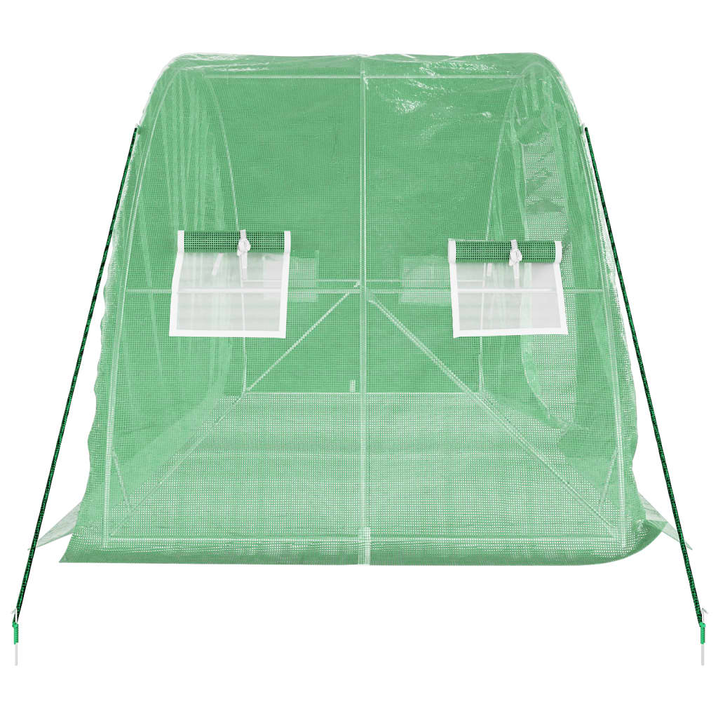 Berkfield Greenhouse with Steel Frame Green 10 m�__ 5x2x2.3 m