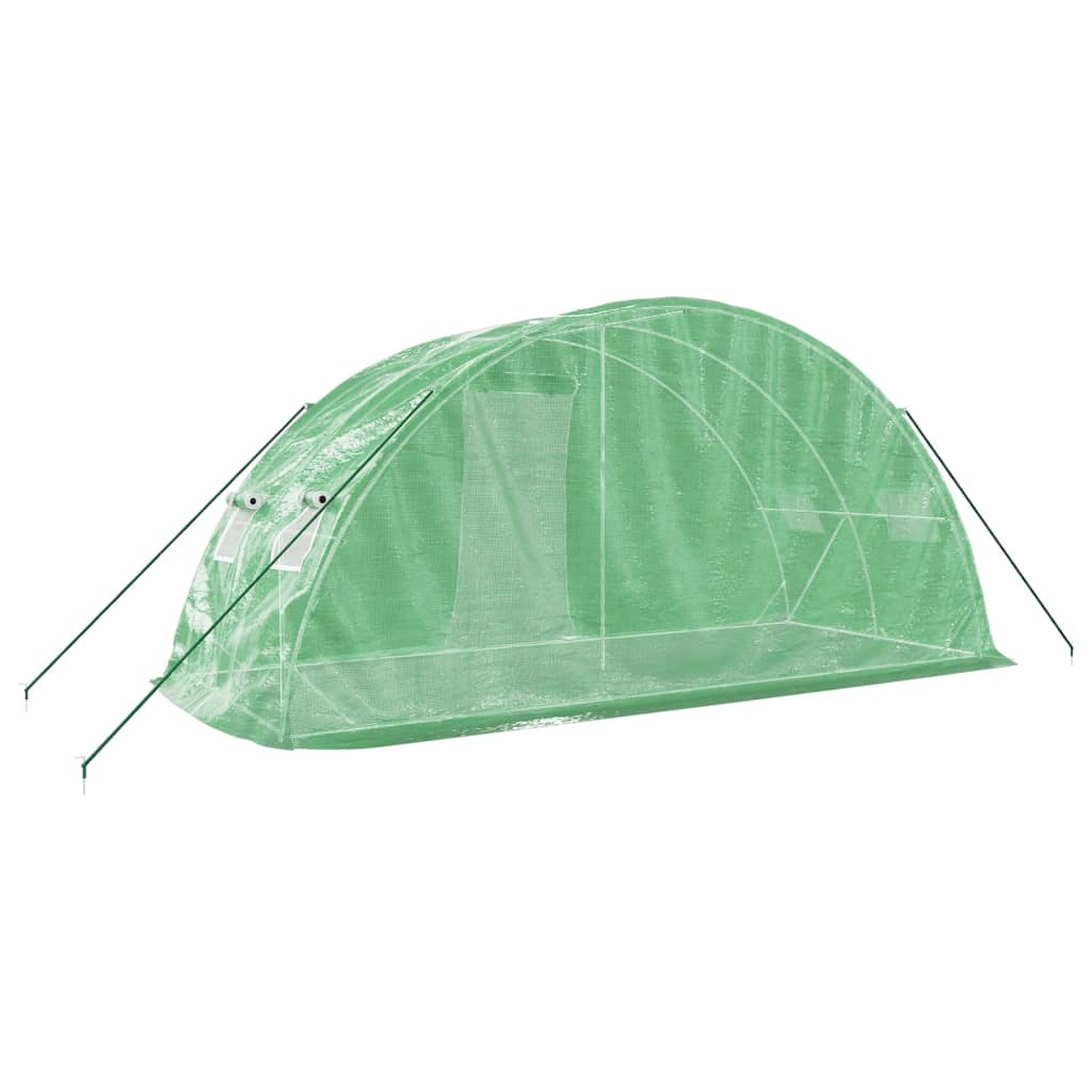Berkfield Greenhouse with Steel Frame Green 10 m�__ 5x2x2.3 m