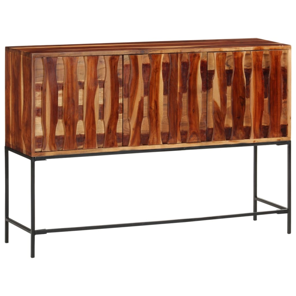 Berkfield Sideboard 110x28x76 cm Solid Wood Acacia